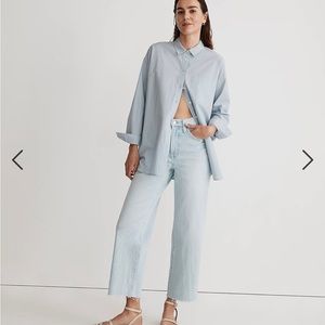 Madewell The Perfect Vintage Wide-Leg Crop Jean Ward Wash